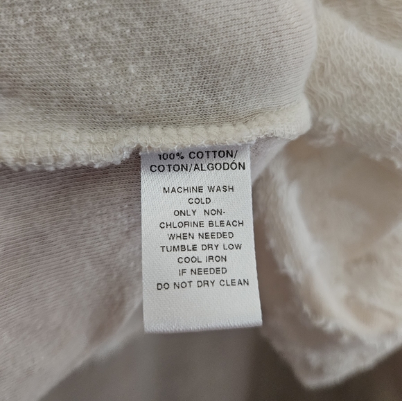 NWOT LOFT cream white floral lacy sweater blouse top Womens Medium - Picture 7 of 8